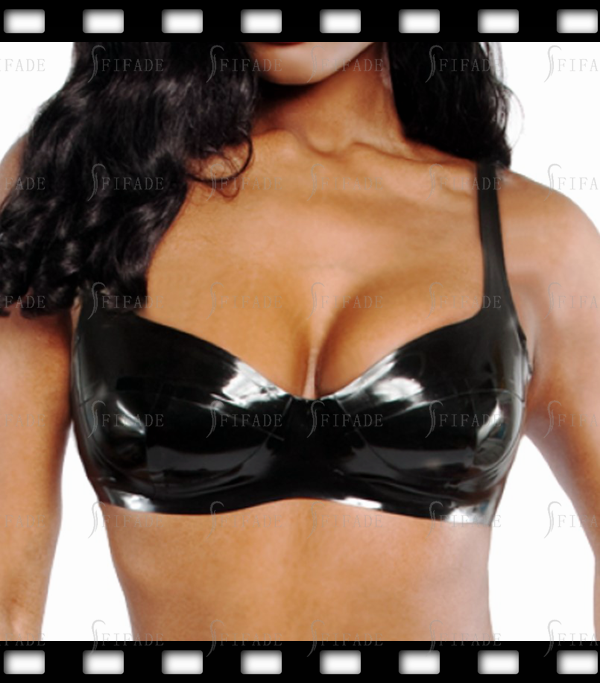 Latex Bra Push-Up Bralette Plunge Back Strap Adjustable Customized 0.4mm