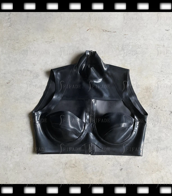 Latex Bra Seamless Corset Bra Normal Back Front Open Customized 0.4mm