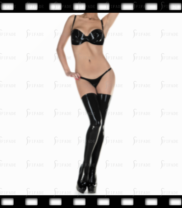 Latex Bra Classic Basic Triangle Style Back Strap Adjustable Customized 0.4mm