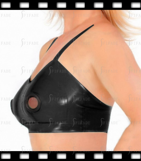 Latex Bar Full Coverage Nursing Bra Nipples Around Trims Open Sexy Play Customized 0.4mm