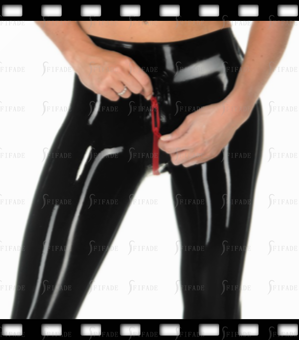 Latex Pantyhose Hot Sell Crotch 2 Sliders Zip Unisex Leggings Classic Customized 0.4mm