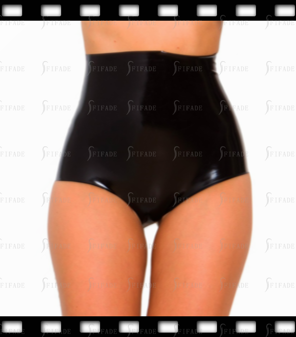 Latex Control Briefs for Women High Waist Line Fitted Slim Customized 0.4mm