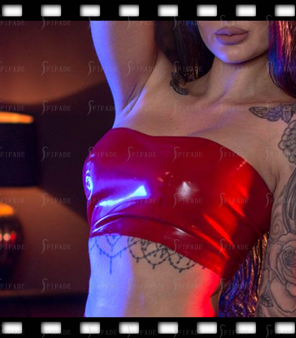 Latex Tube Top Classic Princess Cut Style Fitted Slim Sexy Customized 0.4mm