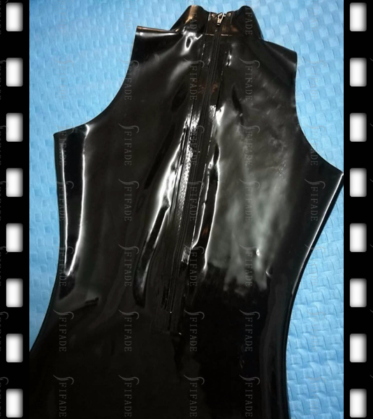 Latex Tops with Suspender Garters Sexy Women Fitted Slim Customized 0.4mm