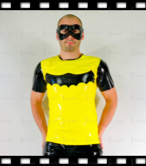 Latex T-shirts for Men Short Sleeves Bat Patterns Unique Cool Customized 0.4