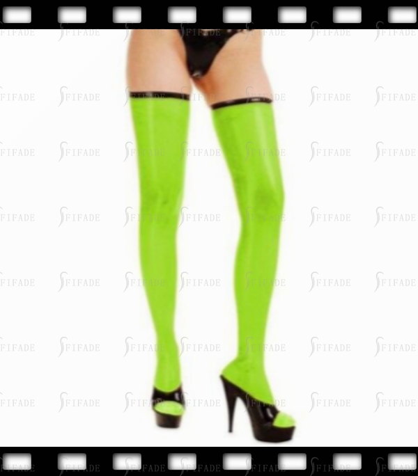 Latex Basic Stockings with Upper Thin Trim Pure Sexy Customized 0.4mm