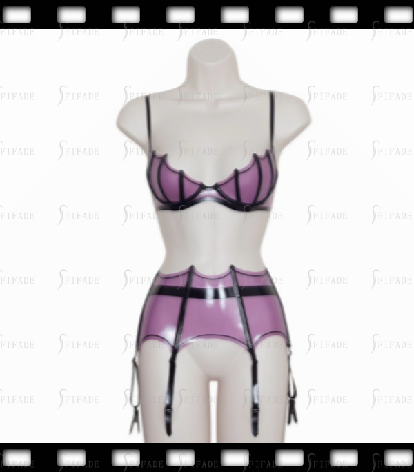 Latex Suspender Garters Spider Style Unique Cool Slim Fitted Customized 0.4mm