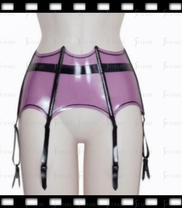 Latex Suspender Garters Spider Style Unique Cool Slim Fitted Customized 0.4mm