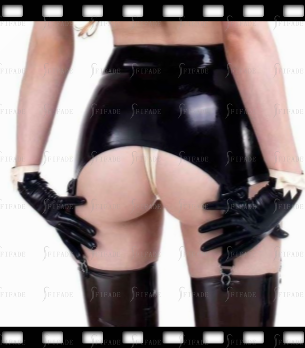 Latex Suspender Garter High Waist with 4 Clips Garter Pull On Customized 0.4mm