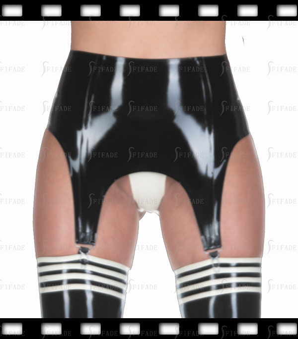 Latex Suspender Garter High Waist with 4 Clips Garter Pull On Customized 0.4mm