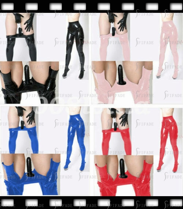 Latex Pants for Women Leggings Inside Toy Exciting Feeling Customized 0.4mm