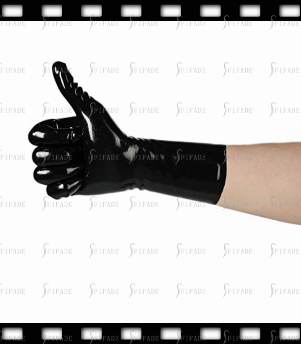 Latex Gloves Short Wrist Gloves Customize 0.4mm