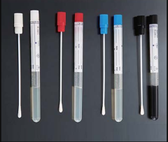 Transport swab, with medium