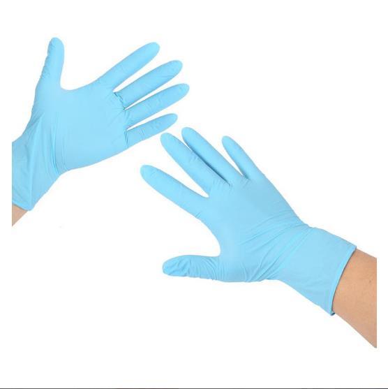 Extractable latex gloves
