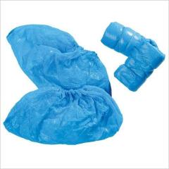 Disposable film shoe covers
