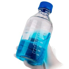 Blue CapGlass Bottle