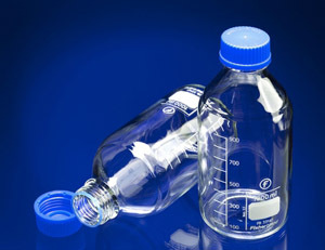 Blue CapGlass Bottle