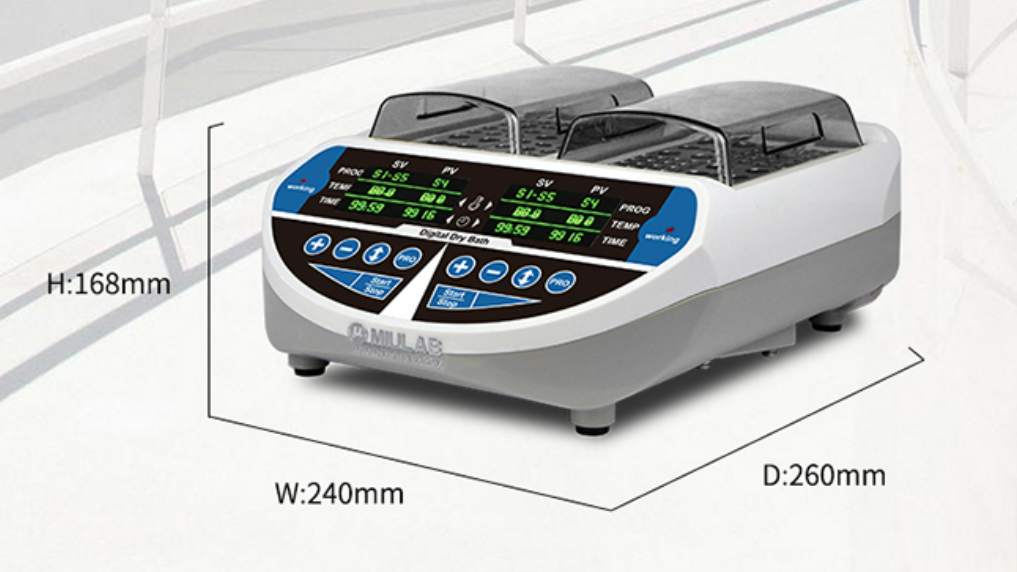 Dual Control Dry Bath Incubator