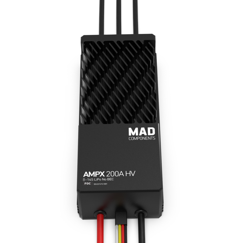 200A 8-14S FOC ESC Regulator for the professional drone, multirotor turned drone arm set Powertrain