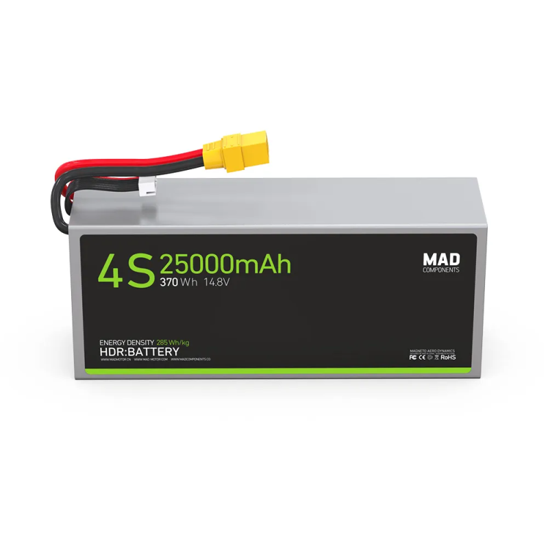 4S 25Ah High Power Density Light Weight Drone Solid State Lithium Battery