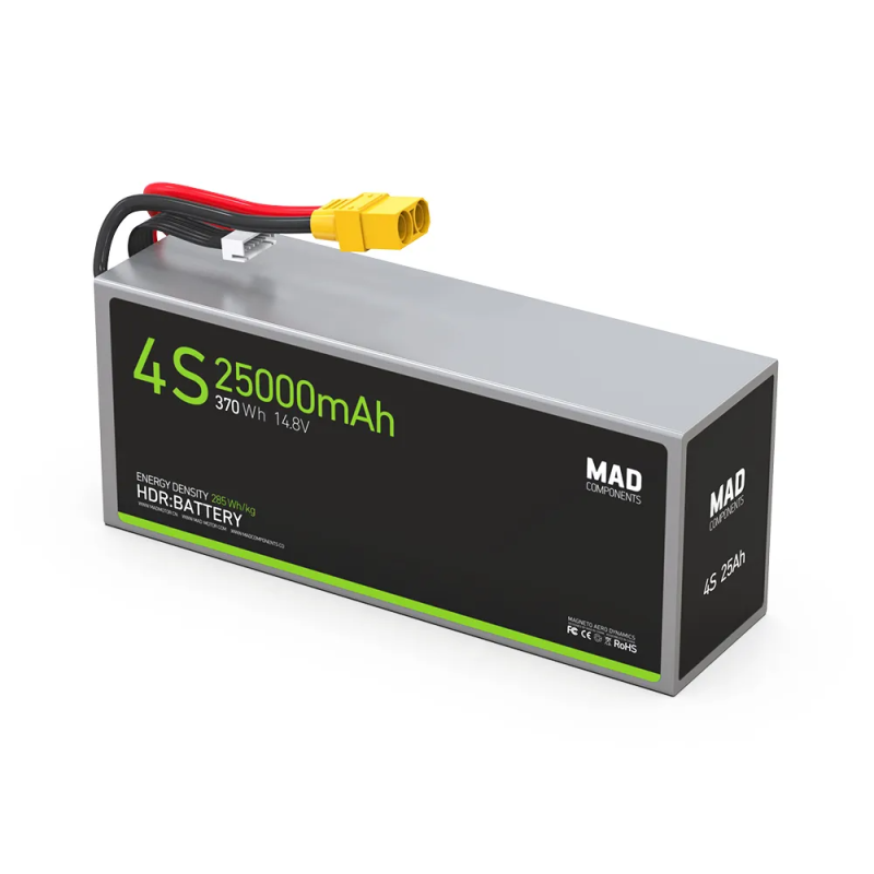 4S 25Ah High Power Density Light Weight Drone Solid State Lithium Battery