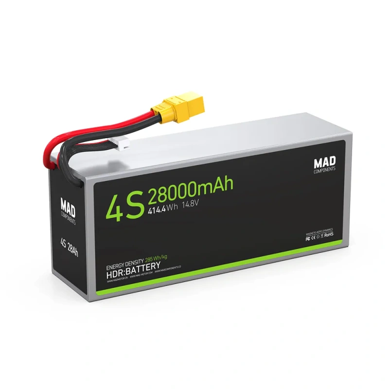 4S 28Ah High Power Density Light Weight Drone Solid State Lithium Battery
