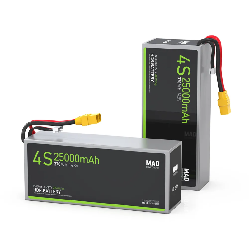 4S 25Ah High Power Density Light Weight Drone Solid State Lithium Battery