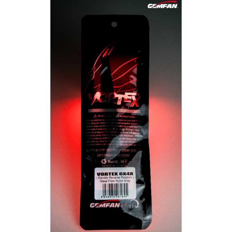 Gemfan 6x4 VORTEX Electric Glass Fiber Nylon Airplane/Wing/Drone Prop (2 Pcs)  - Choose Rotation