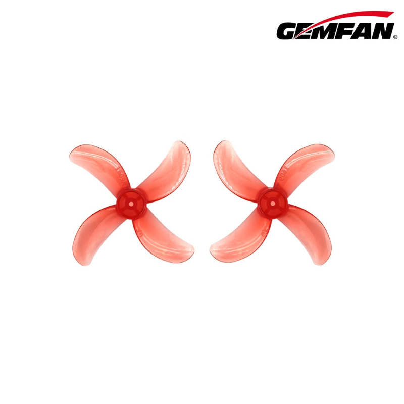 Gemfan 1609-4 40mm Quad-Blade 1.0mm Shaft Propellers - (4CW+4CCW) - Choose Color