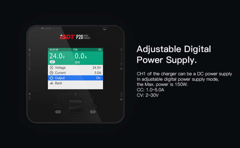 P20 Lipo Charger,DC 500WX2 20A Smart Charger for LiFe, LiIon, LiPo(1-8S)/LiHv(1-70S)/Pb(1-12S); NiMH/Cd(1-16S) Batteries
