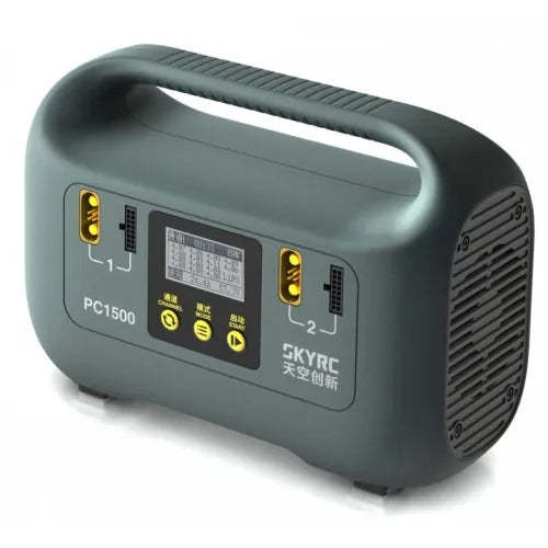 SKYRC PC1500 Battery Charger - 25A 12/14S 1500W Fast AC CAN LiPo/LiHV LCD Portable Power Station for RC Drones Outdoor Camping Emer