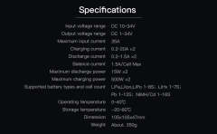 P20 Lipo Charger,DC 500WX2 20A Smart Charger for LiFe, LiIon, LiPo(1-8S)/LiHv(1-70S)/Pb(1-12S); NiMH/Cd(1-16S) Batteries