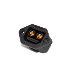 QS2+6 Female 6.0mm golden anti-spark 100A high current connector with 6P signal pins