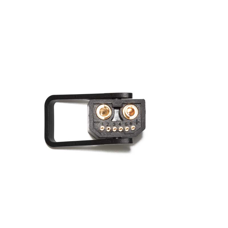 QS2+6 Male 6.0mm golden anti-spark 100A high current connector with 6P signal pins