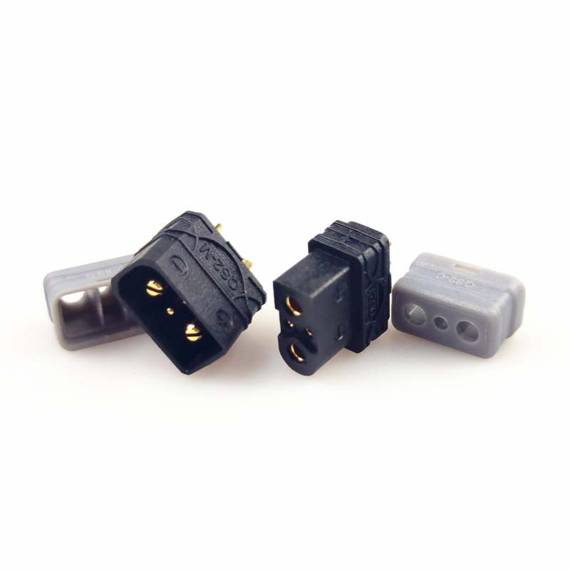 QS2-2P 2mm Bullet Connectors Gold plated Plugs for RC Car ESC Battery solder connector Drone Lipo battery FPV Ebike power system