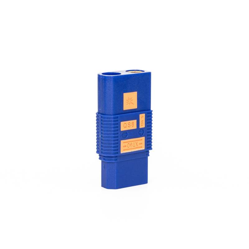 110A Large Current QS8 F to XT90 M Plug Anti-fire Lipo Battery Connector Gold-plated for eBike RC Plant Agriculture UAV Drone/Boat