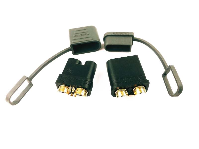 QS8U Black Antispark Connector Male And Female High current connector with cover