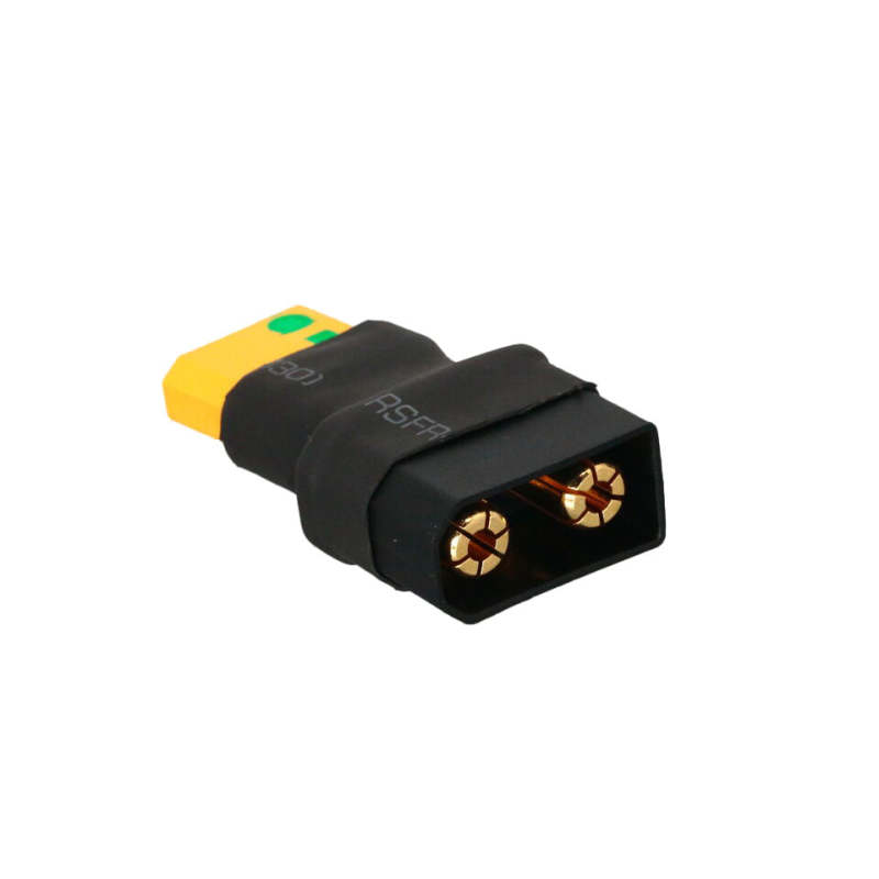 QIUSHANG 110A Large Current QS8 M to XT90 F Antispark Plug Anti-fire Lipo Battery Connector Gold-plated for eBike RC Plant Agriculture UAV Drone/Boat