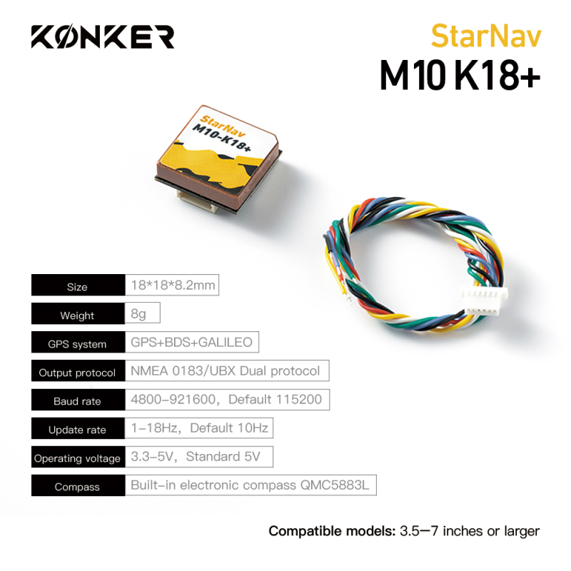 MAD StarNav FPV Drone GPS and Beidou Module w/Compass