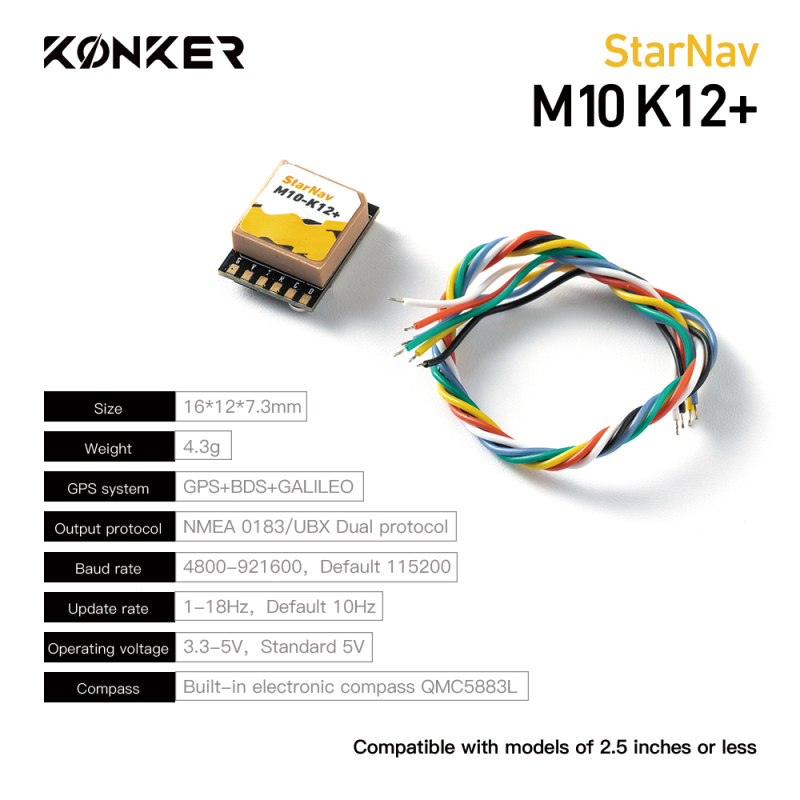 MAD StarNav FPV Drone GPS and Beidou Module w/Compass