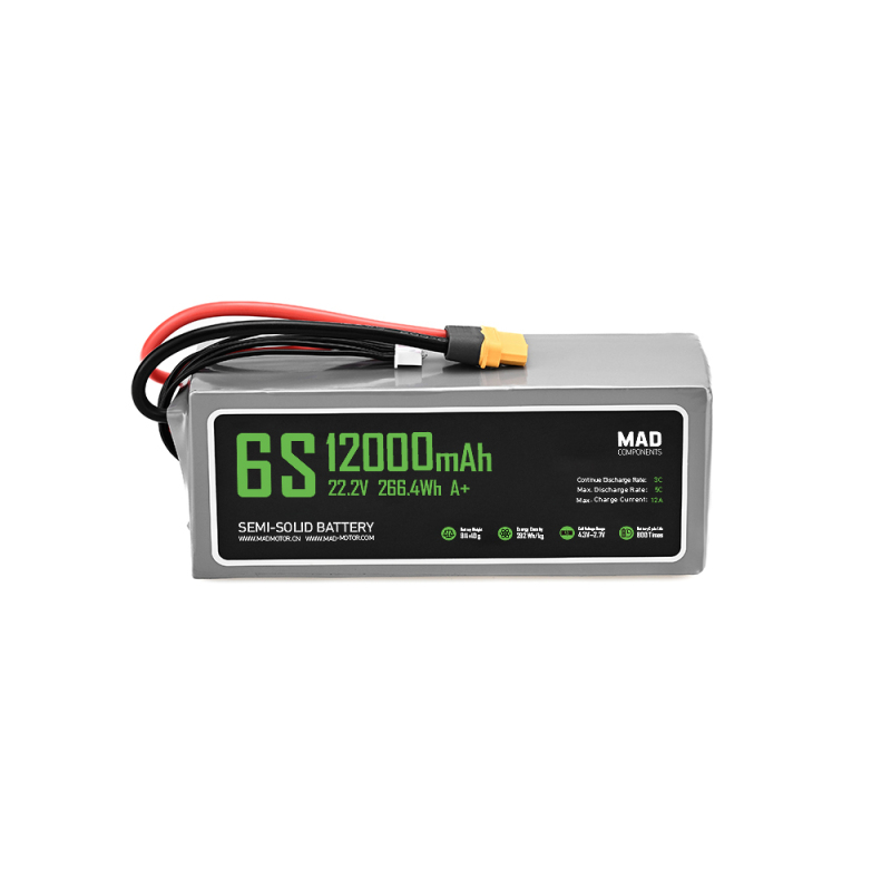 MAD 6S 12Ah A+ Drone Solid State Lithium-ion Battery
