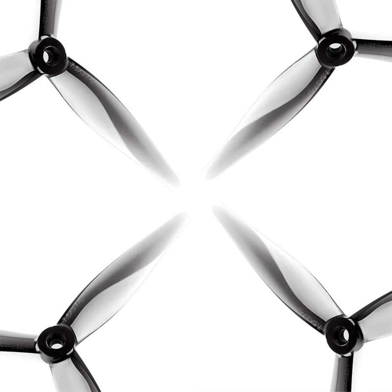 HQProp 7.5X3.7X3 Light Grey (2CW+2CCW)-Poly Carbonate