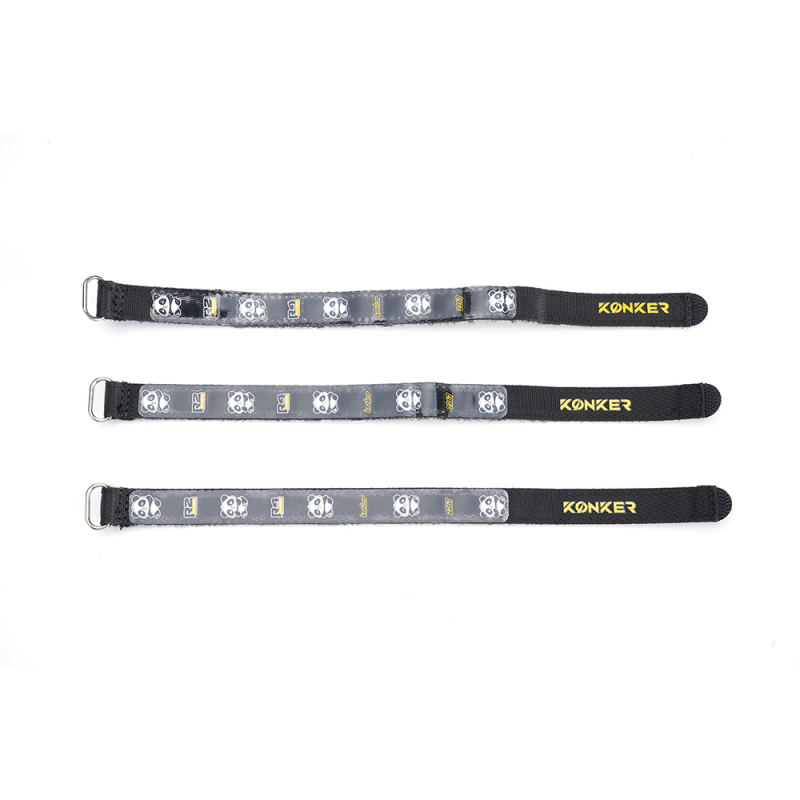 KONKER FPV Drone Battery Strap 15X260mm Kevlar Panda Print - 1pc