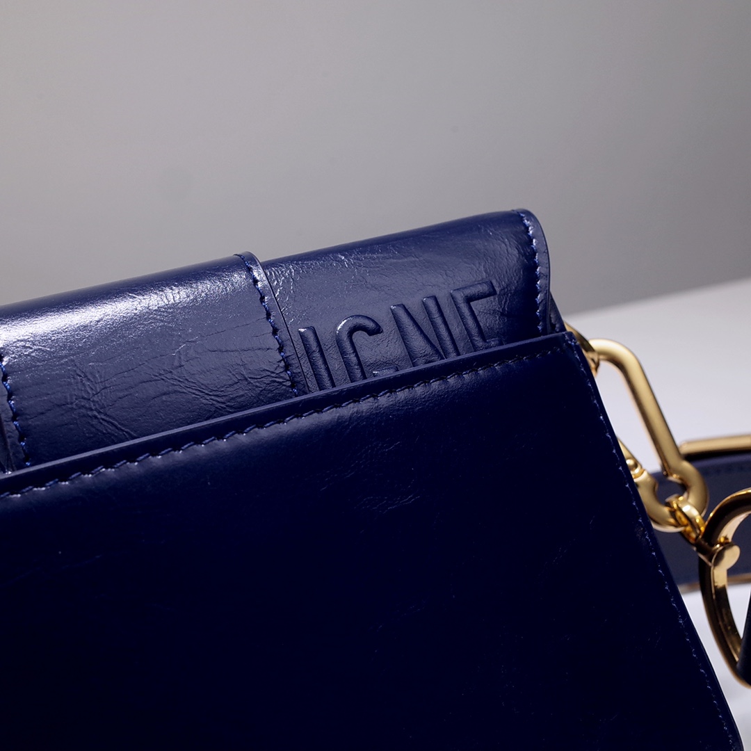 Dior Ladies Bag 30 Montaigne MiniBox 9008S Navy Leather 17.5*11.5*5cm