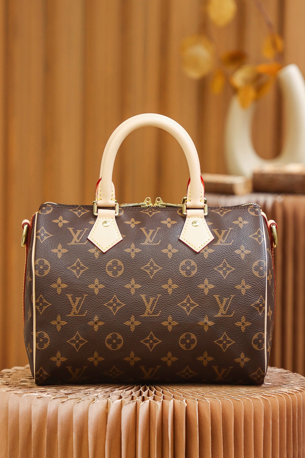 M41113 LV Speedy Bandoulière 25 Ladies Bag Monogram Canvas 25*19*15cm