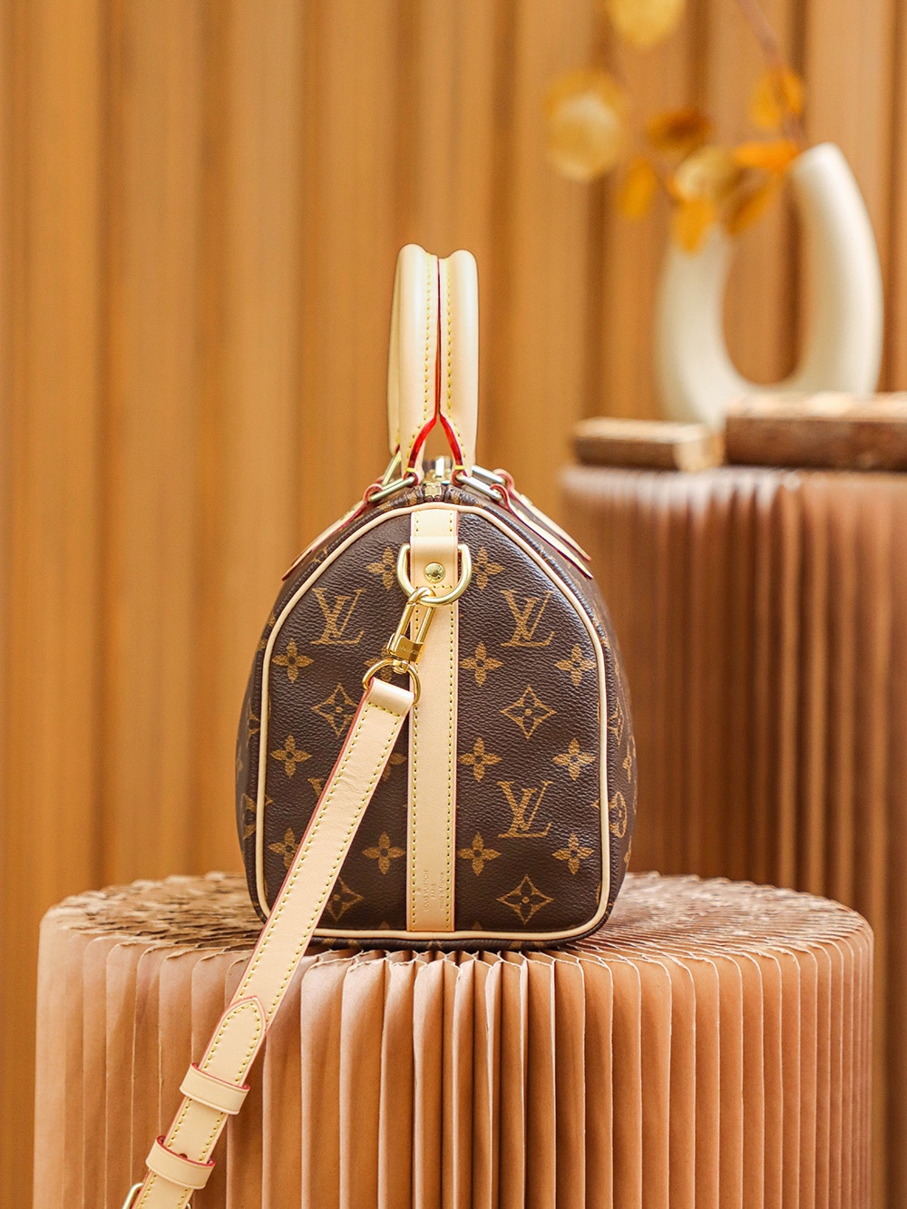 M41113 LV Speedy Bandoulière 25 Ladies Bag Monogram Canvas 25*19*15cm