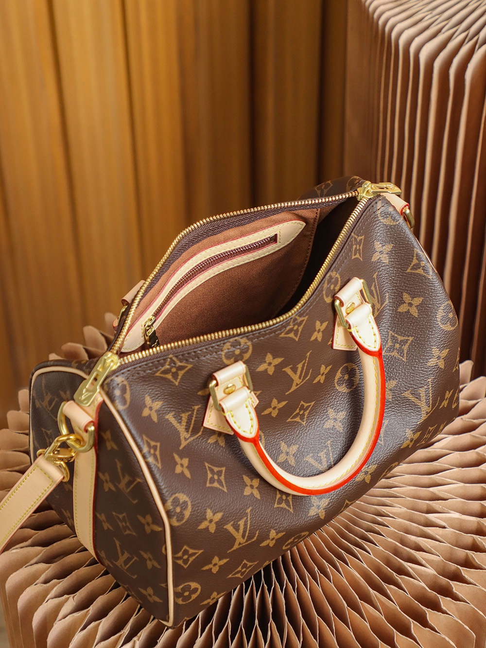 M41113 LV Speedy Bandoulière 25 Ladies Bag Monogram Canvas 25*19*15cm