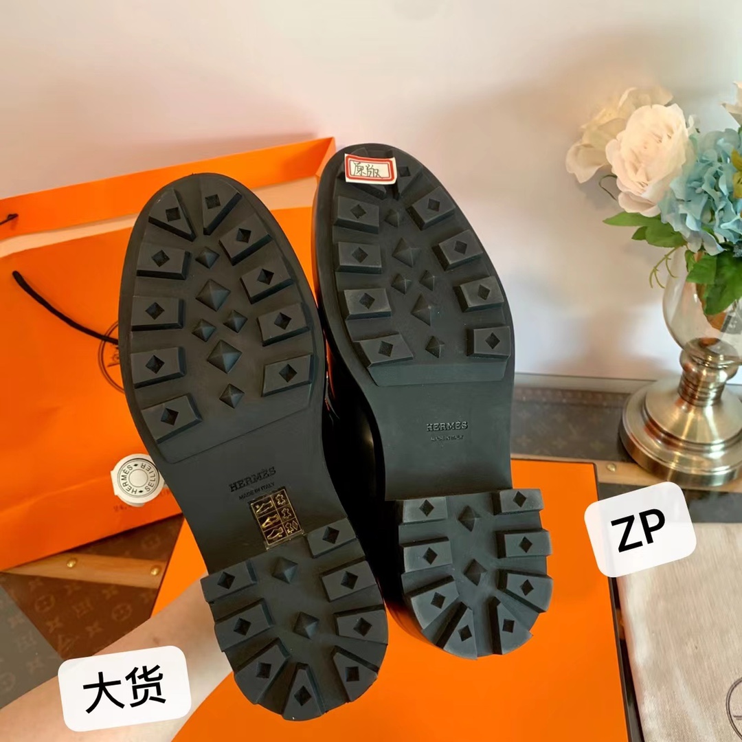 Herm*s First Dirby Shoe Black 35-39