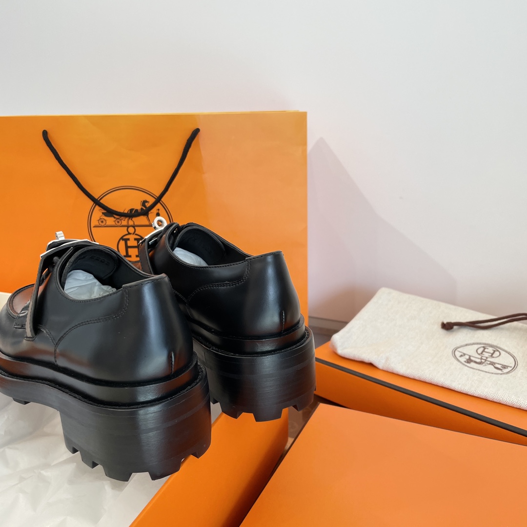 Herm*s First Dirby Shoe Black 35-39