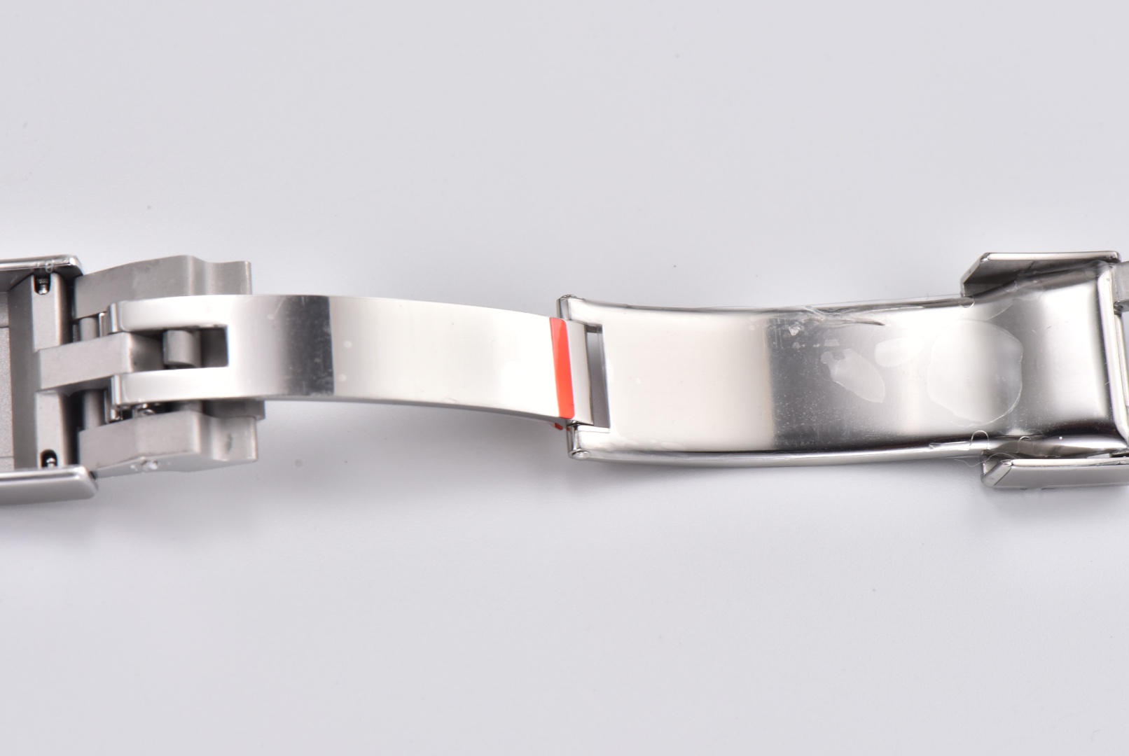 Ro1ex Daytona 40mm White Gold Bezel White Dial Steel Strap 116520
